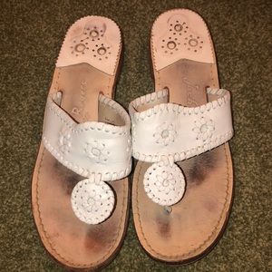 White Jack Rogers sandals
